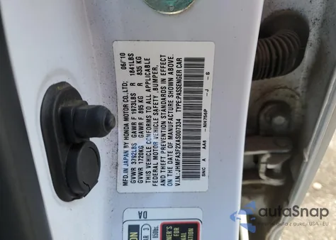 2010 Honda Civic Hybrid from USA, damaged, VIN JHMFA3F2XAS007334